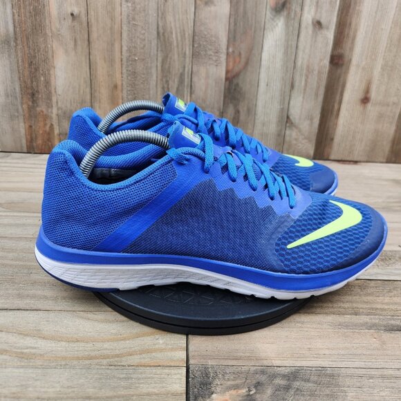Mens Nike FS Lite Run 3 size 9 Blue Athletic Running Shoes - Picture 3 of 9